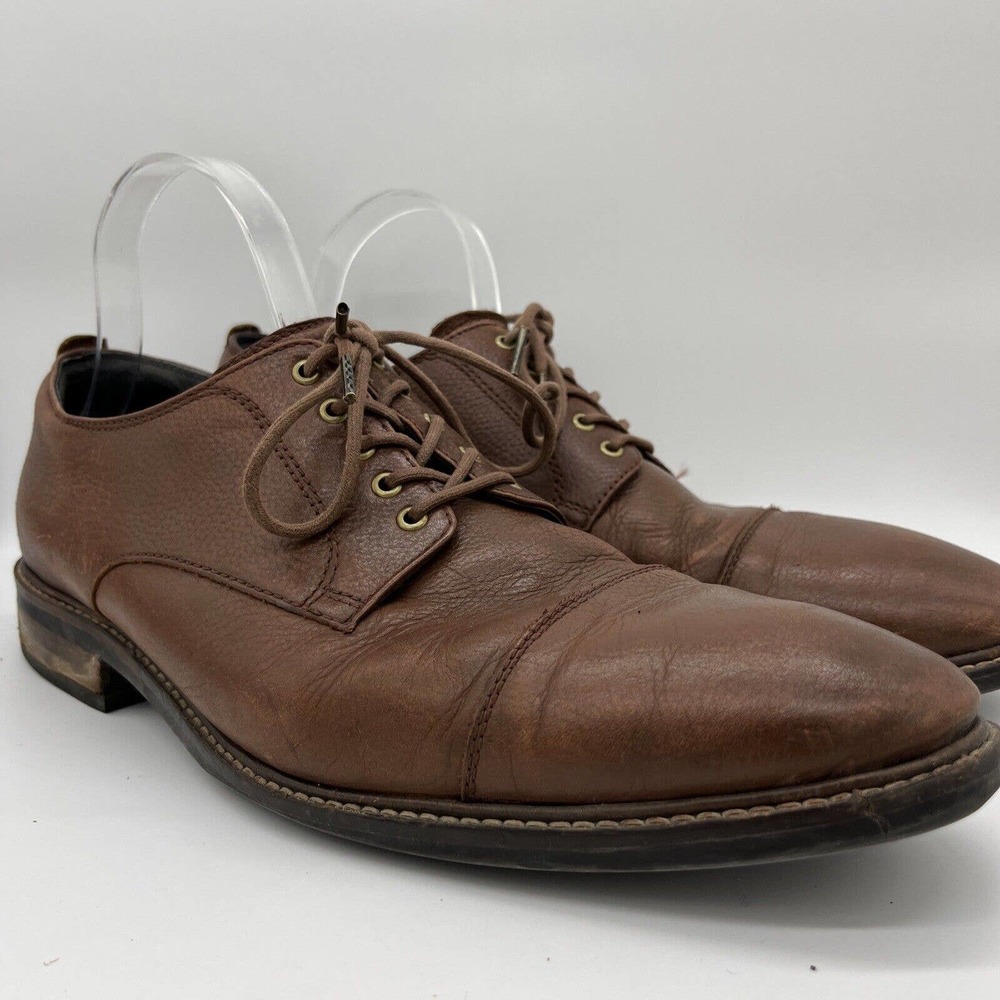 Cole Haan Grand Os Watson Brown Pebble CapToe Oxford II Size 11.5M C26149